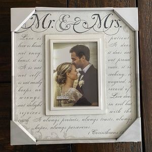 Mr. and Mrs. wedding frame
